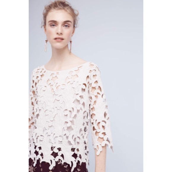 Tracy Reese Tops - TRACY REESE FOR ANTHROPOLOGIE Guipure Lace Top